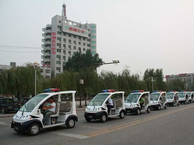河北石家莊欒城市公安局警用巡邏車配備現場