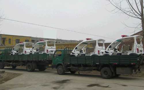 躍迪電動巡邏車發往衡水市饒陽縣