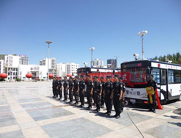 新疆喀什地區公安局接車儀式