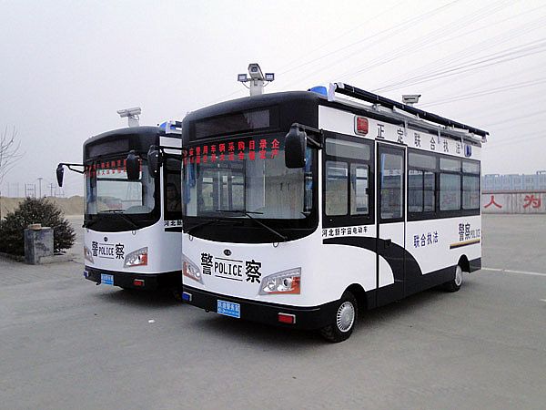 正定交通局購置移動警務室接車儀式