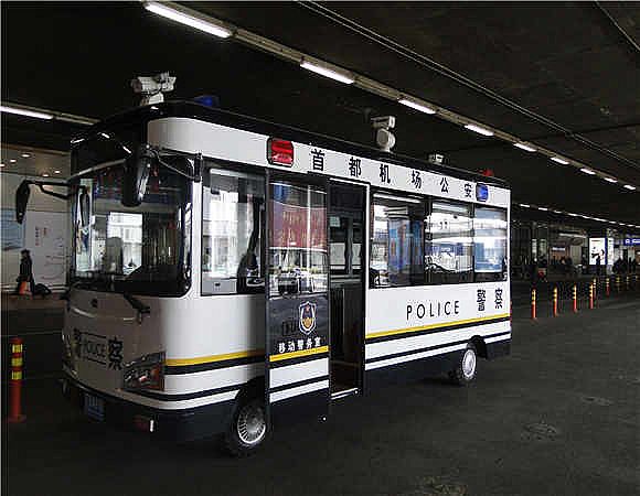 北京首都機場警務室發車儀式