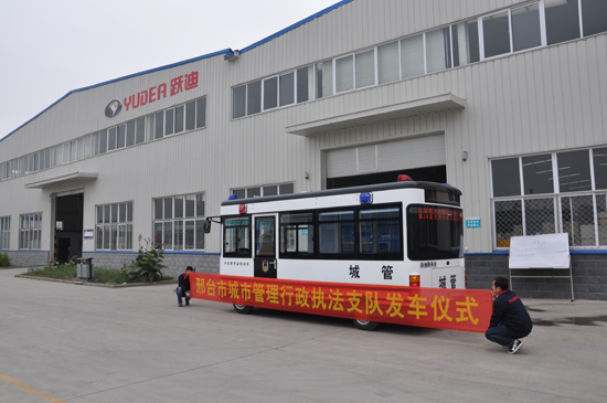 河北邢臺:移動警務室接車,開啟市容市貌治理