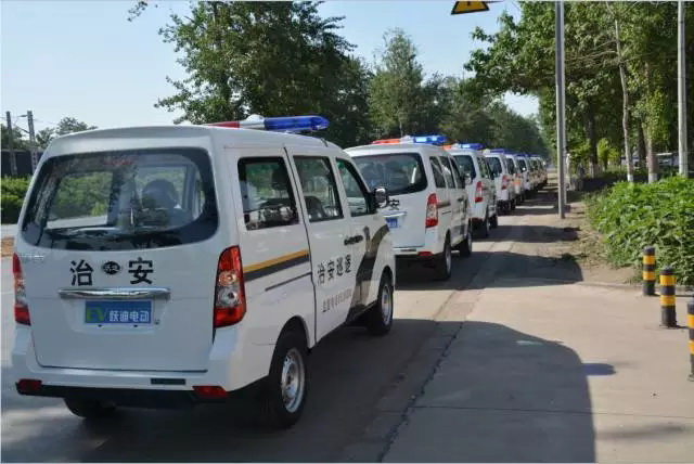 石家莊高新區購置電動巡邏車發車儀式