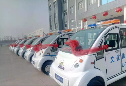 躍迪電動巡邏車批量發往寧夏地區