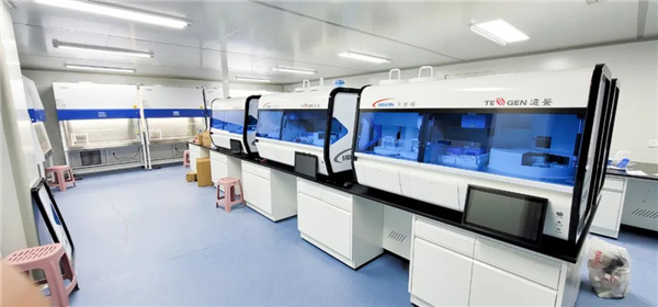 日檢20萬人—躍迪核酸檢測實驗室10天建成，調試完畢即將投入使用